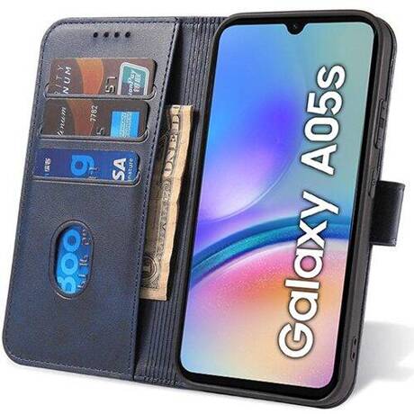 Etui do Samsung Galaxy A05s SKÓRZANE SKIN + SZKŁO HARTOWANE