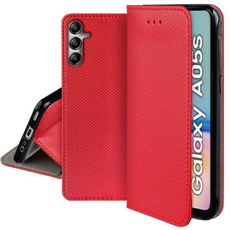 Etui do Samsung Galaxy A05s SMART MAGNET CASE + SZKŁO HARTOWANE