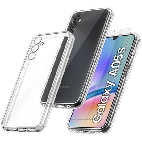 Etui do Samsung Galaxy A05s WZMACNIANE 360° CASE + SZKŁO HARTOWANE