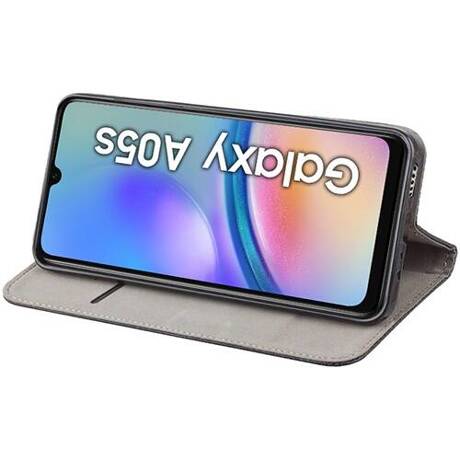 Etui do Samsung Galaxy A05s skórzane magnetyczne z klapką + SZKŁO HARTOWANE