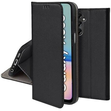 Etui do Samsung Galaxy A05s skórzane magnetyczne z klapką + SZKŁO HARTOWANE