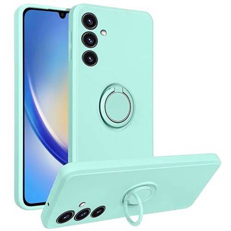 Etui do Samsung Galaxy A14 4G / 5G SILICON RING CASE + SZKŁO HARTOWANE