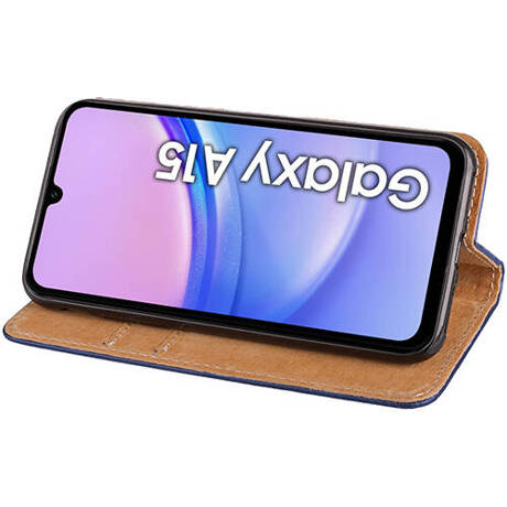 Etui do Samsung Galaxy A15 4G / A15 5G SKÓRZANE PORTFEL CASE + SZKŁO HARTOWANE