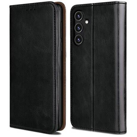 Etui do Samsung Galaxy A15 4G / A15 5G SKÓRZANE PORTFEL CASE + SZKŁO HARTOWANE