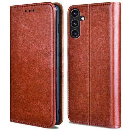 Etui do Samsung Galaxy A15 4G / A15 5G SKÓRZANE PORTFEL CASE + SZKŁO HARTOWANE