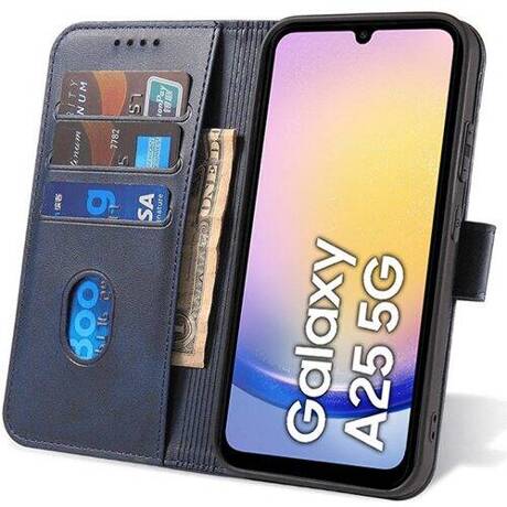 Etui do Samsung Galaxy A15 4G / A15 5G SKÓRZANE SKIN + SZKŁO HARTOWANE