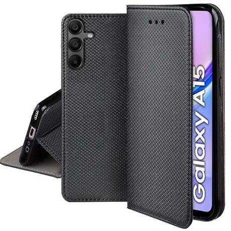 Etui do Samsung Galaxy A15 4G / A15 5G SMART MAGNET CASE + SZKŁO HARTOWANE