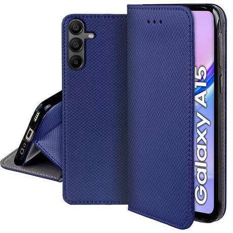 Etui do Samsung Galaxy A15 4G / A15 5G SMART MAGNET CASE + SZKŁO HARTOWANE