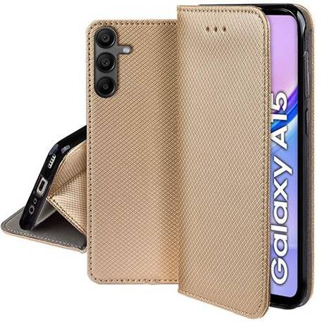 Etui do Samsung Galaxy A15 4G / A15 5G SMART MAGNET CASE + SZKŁO HARTOWANE