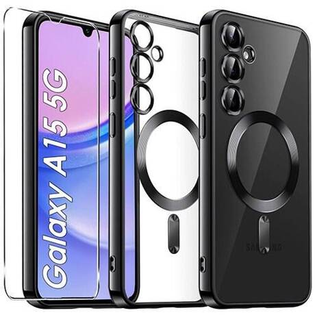 Etui do Samsung Galaxy A15 4G / A15 5G Silicone do Magsafe  + SZKŁO HARTOWANE