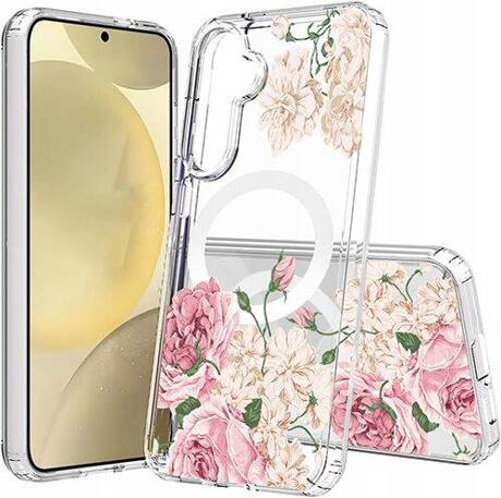 Etui do Samsung Galaxy A15 4G / A15 5G do MAGSAFE FLOWER wzory + SZKŁO