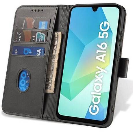 Etui do Samsung Galaxy A16 5G SKÓRZANE SKIN + SZKŁO HARTOWANE