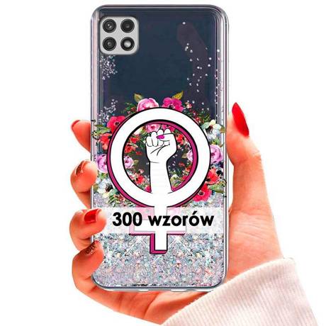 Etui do Samsung Galaxy A22 5G brokatowe wzory CASE + SZKŁO