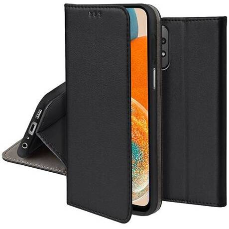 Etui do Samsung Galaxy A23 5G skórzane magnetyczne z klapką + SZKŁO HARTOWANE