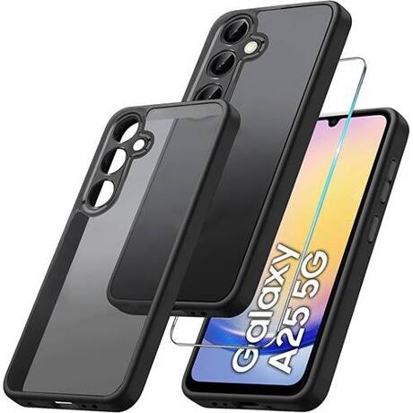 Etui do Samsung Galaxy A25 5G WZMACNIANE MATOWE CASE 360° + SZKŁO