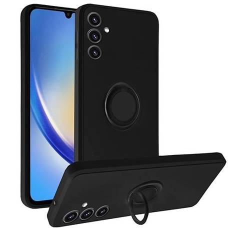 Etui do Samsung Galaxy A34 5G SILICON RING CASE + SZKŁO HARTOWANE