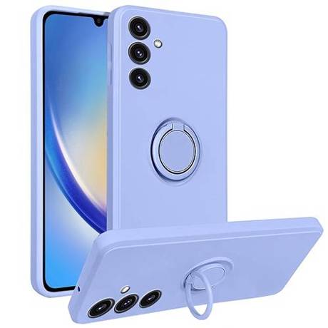 Etui do Samsung Galaxy A34 5G SILICON RING CASE + SZKŁO HARTOWANE