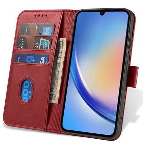 Etui do Samsung Galaxy A34 5G SKÓRZANE SKIN + SZKŁO HARTOWANE