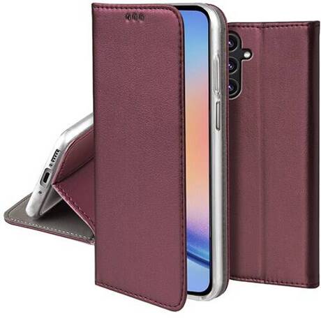 Etui do Samsung Galaxy A34 5G skórzane magnetyczne z klapką + SZKŁO HARTOWANE