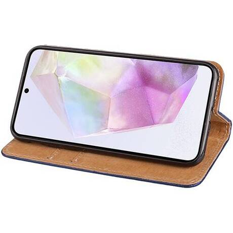 Etui do Samsung Galaxy A35 5G SKÓRZANE PORTFEL CASE + SZKŁO HARTOWANE