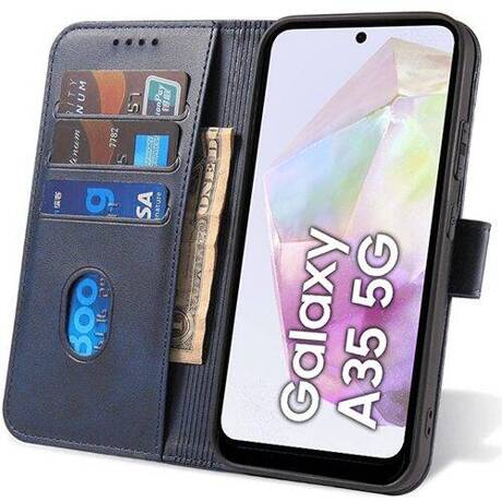 Etui do Samsung Galaxy A35 5G SKÓRZANE SKIN + SZKŁO HARTOWANE