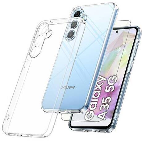 Etui do Samsung Galaxy A35 5G WZMACNIANE 360° CASE + SZKŁO HARTOWANE