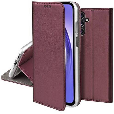 Etui do Samsung Galaxy A54 5G skórzane magnetyczne z klapką + SZKŁO HARTOWANE