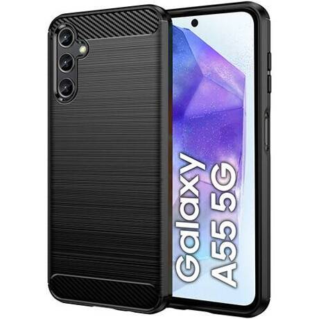 Etui do Samsung Galaxy A55 5G KARBON CASE pancerne + SZKŁO