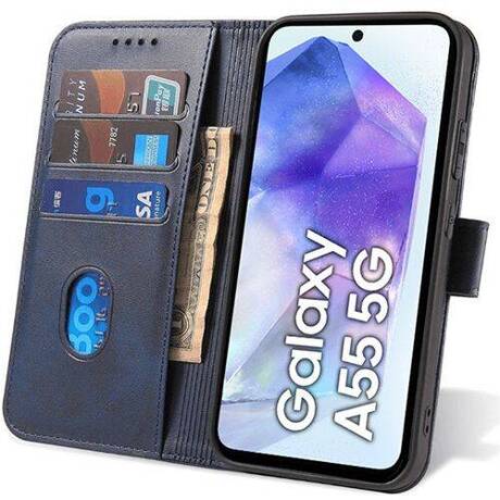 Etui do Samsung Galaxy A55 5G SKÓRZANE SKIN + SZKŁO HARTOWANE