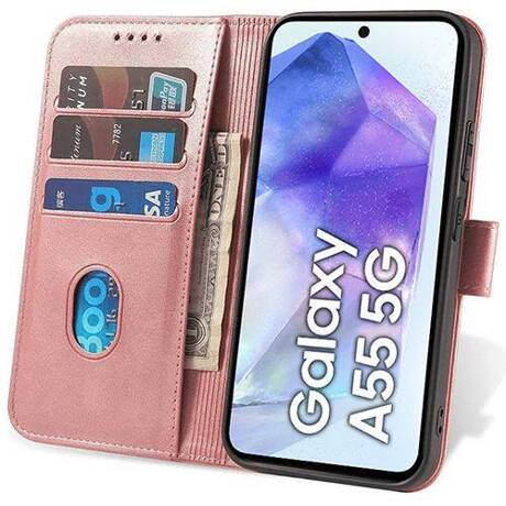 Etui do Samsung Galaxy A55 5G SKÓRZANE SKIN + SZKŁO HARTOWANE