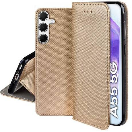 Etui do Samsung Galaxy A55 5G SMART MAGNET CASE + SZKŁO HARTOWANE