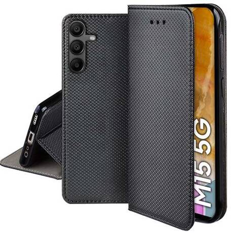 Etui do Samsung Galaxy M15 5G SMART MAGNET CASE + SZKŁO HARTOWANE