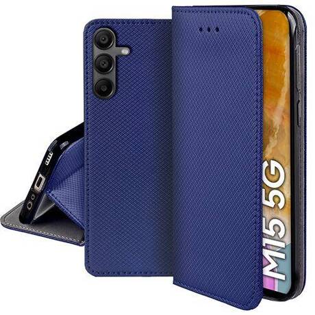 Etui do Samsung Galaxy M15 5G SMART MAGNET CASE + SZKŁO HARTOWANE