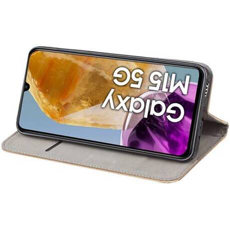 Etui do Samsung Galaxy M15 5G SMART MAGNET CASE + SZKŁO HARTOWANE