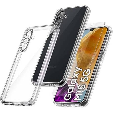 Etui do Samsung Galaxy M15 5G WZMACNIANE 360° CASE + SZKŁO HARTOWANE