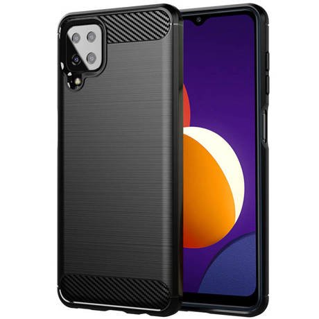 Etui do Samsung Galaxy M22 KARBON CASE pancerne + SZKŁO