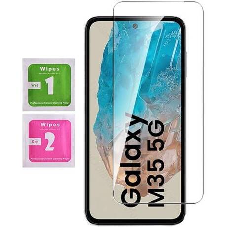 Etui do Samsung Galaxy M35 5G SKÓRZANE SKIN + SZKŁO HARTOWANE