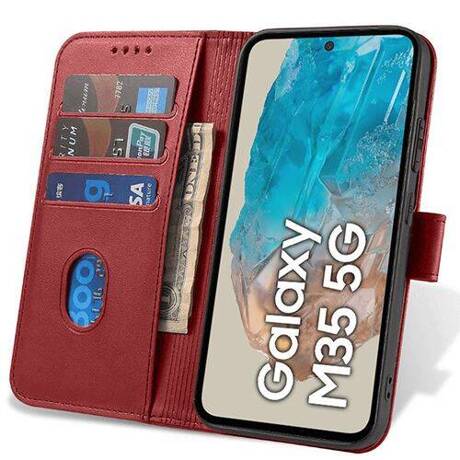 Etui do Samsung Galaxy M35 5G SKÓRZANE SKIN + SZKŁO HARTOWANE