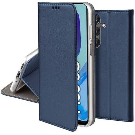 Etui do Samsung Galaxy M55 5G skórzane magnetyczne z klapką + SZKŁO HARTOWANE