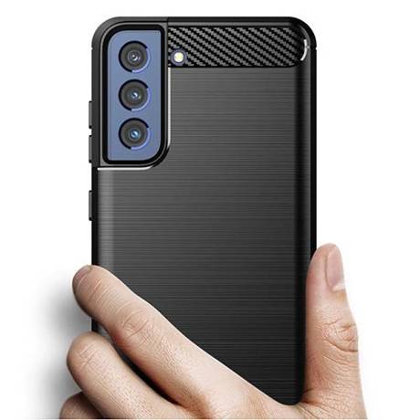 Etui do Samsung Galaxy S21 FE 5G KARBON CASE pancerne + SZKŁO