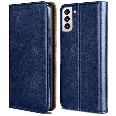 Etui do Samsung Galaxy S21 FE 5G SKÓRZANE PORTFEL + SZKŁO HARTOWANE