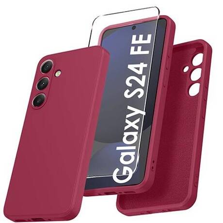 Etui do Samsung Galaxy S24 FE SILICONE CASE + SZKŁO