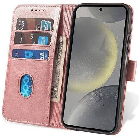 Etui do Samsung Galaxy S24 Plus SKÓRZANE SKIN + SZKŁO HARTOWANE