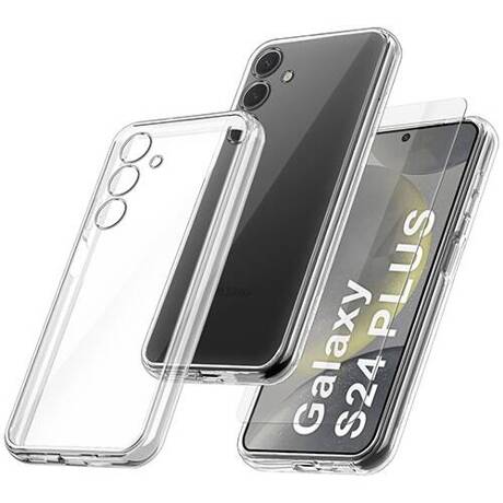 Etui do Samsung Galaxy S24+ Plus WZMACNIANE 360° CASE + SZKŁO HARTOWANE