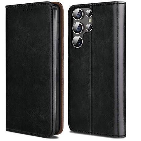 Etui do Samsung Galaxy S24 Ultra SKÓRZANE PORTFEL CASE + SZKŁO HARTOWANE