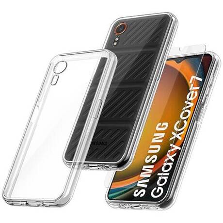 Etui do Samsung Galaxy Xcover 7 WZMACNIANE 360° CASE + SZKŁO HARTOWANE