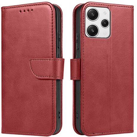 Etui do Xiaomi Redmi 12 4G SKÓRZANE SKIN + SZKŁO HARTOWANE