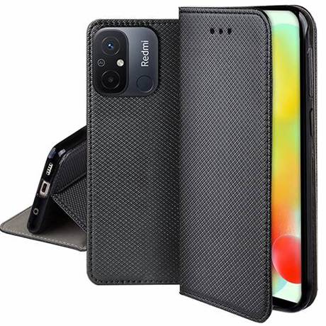 Etui do Xiaomi Redmi 12C SMART MAGNET CASE + SZKŁO HARTOWANE