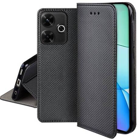 Etui do Xiaomi Redmi 13 4G SMART MAGNET CASE + SZKŁO HARTOWANE