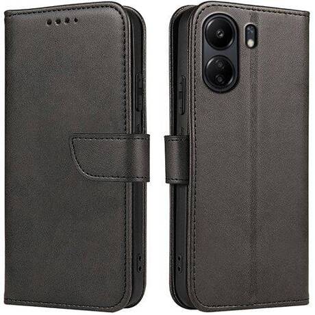 Etui do Xiaomi Redmi 13C 4G / POCO C65 SKÓRZANE SKIN + SZKŁO HARTOWANE